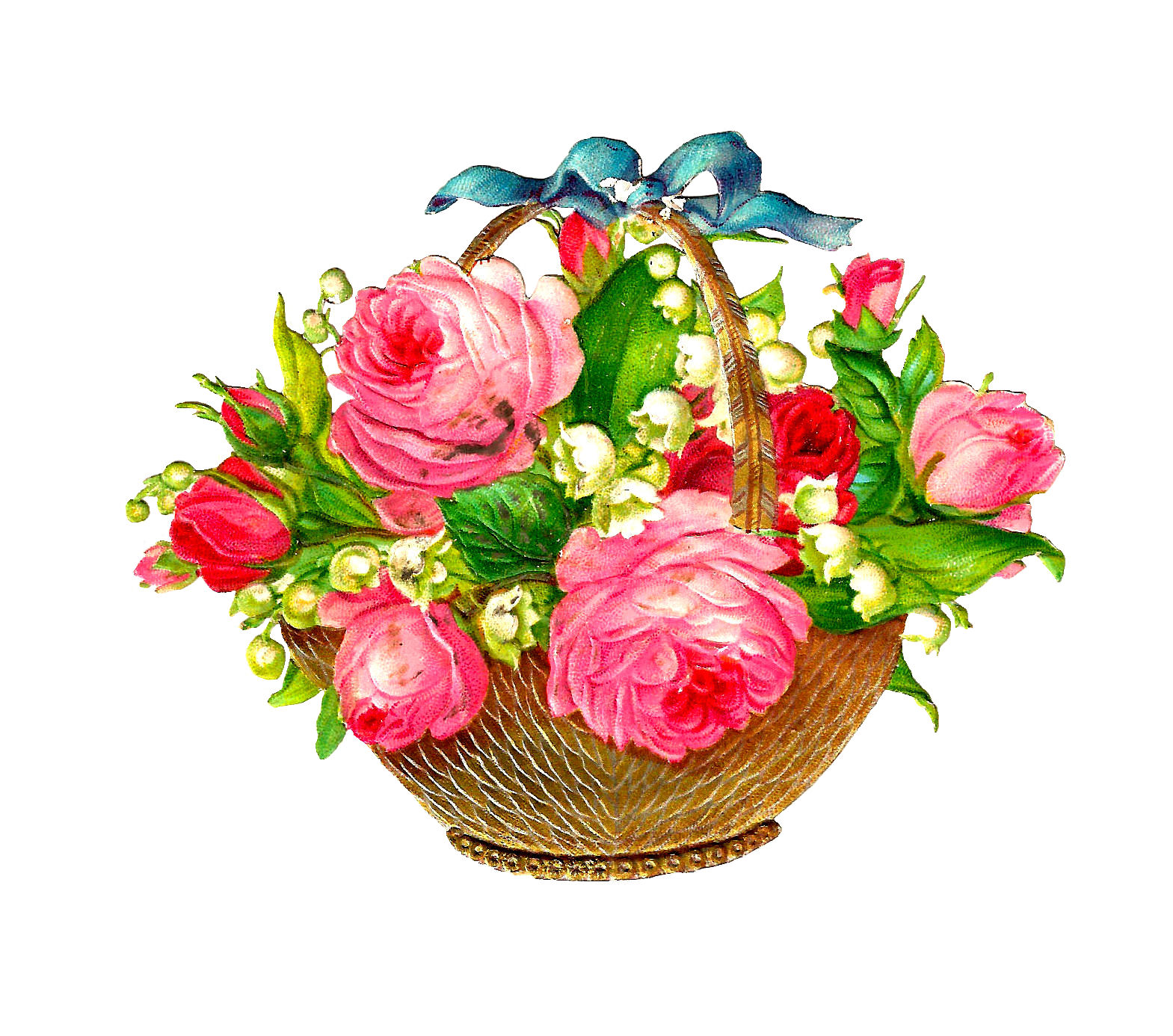 free clip art flower baskets - photo #14