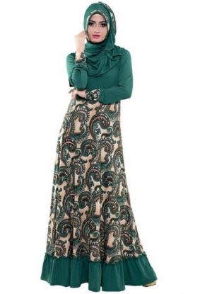 Gamis kombinasi rok batik untuk remaja muda Gamis kombinasi rok batik untuk remaja muda