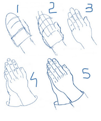 menggambar tangan berdoa