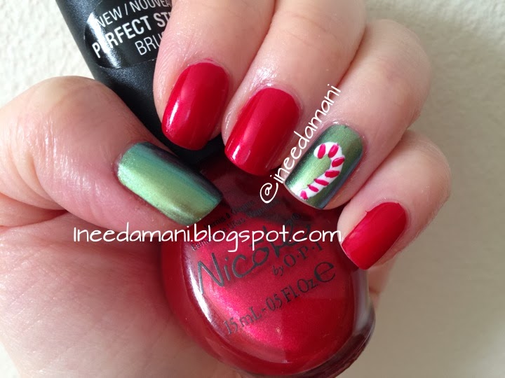 Nail Polish Addict Candy Cane