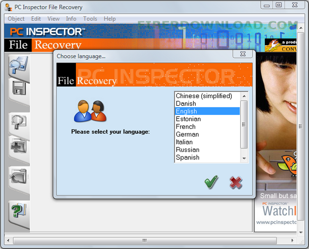Help recover. File Recovery. PC Inspector. PC Recovery. RS file Recovery.