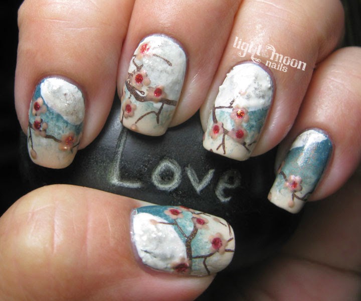 Light of the Moon Nails: Art Inspired Moon Nails for #31Nails2014