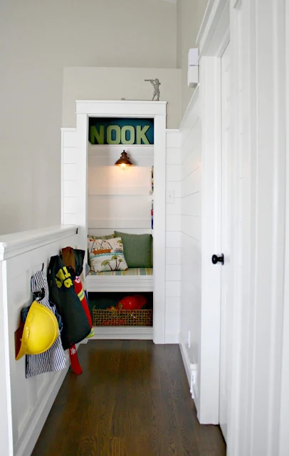 book nook in small closet