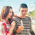 Eat ice with beloved sweetheart beside the beautiful road Eat ice with beloved sweetheart beside the beautiful road