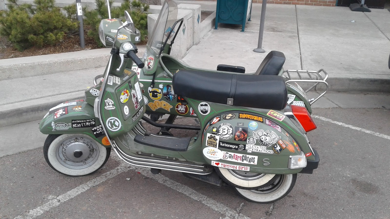 OldMotoDude Genuine Scooter with Sidecar spotted in Colorado Springs, Co.