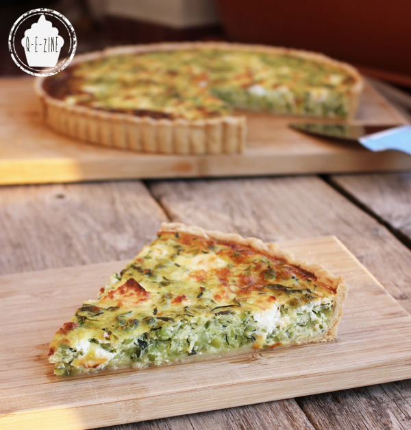 Q E Zine Tarte Courgette Feta Et Petits Pois
