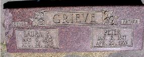 Upper Level: William Grieve 1850-1922 Janet Howat 1855-1935