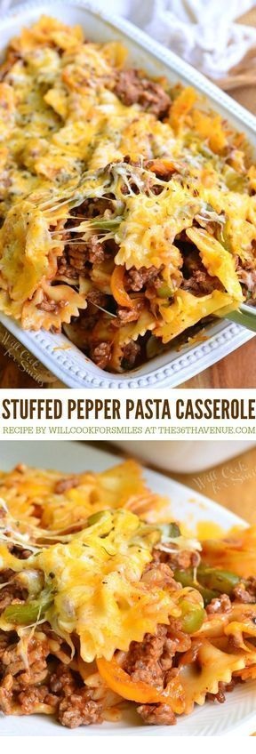 Stuffed Bell Pepper Pasta Casserole