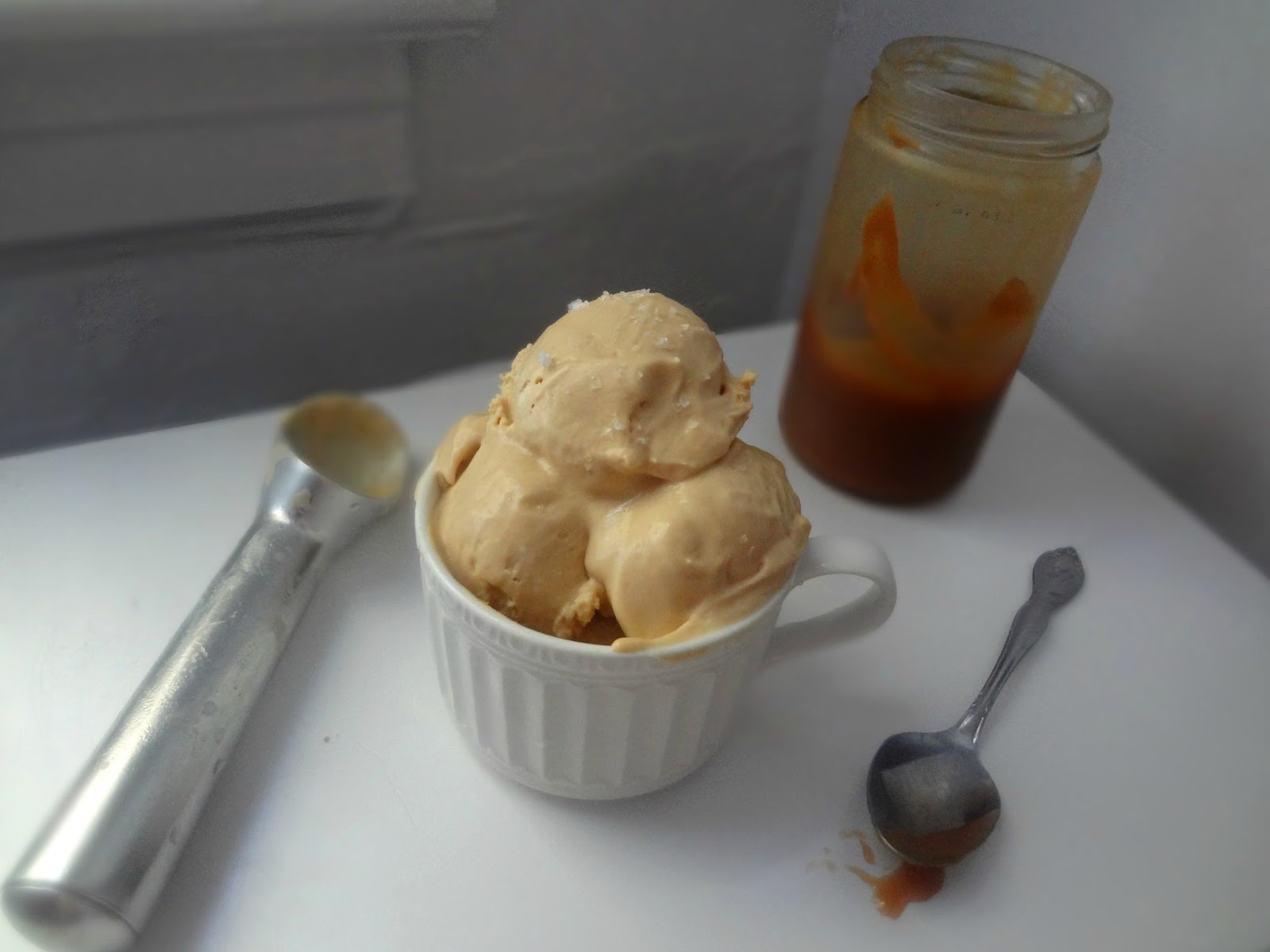 The Cooking Actress Salted Caramel Ice Cream (No Ice Cream Maker