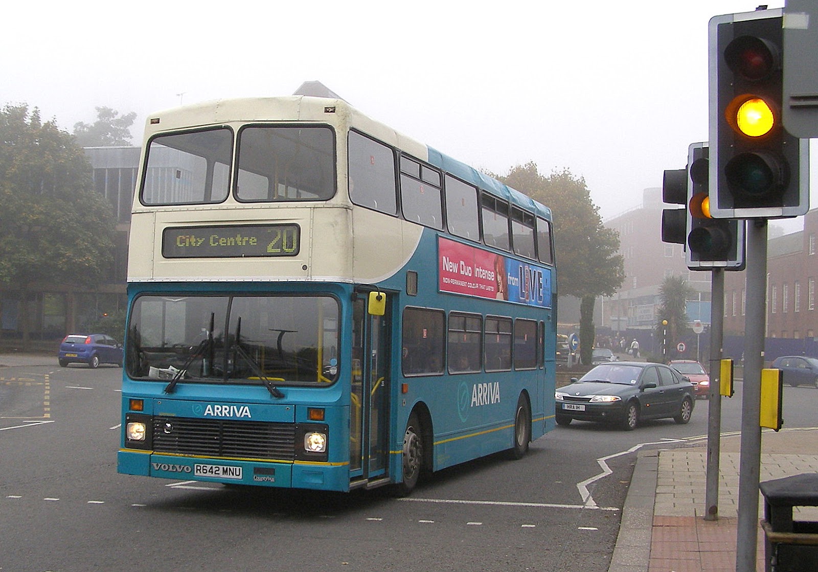The traveler's drawer DERBY (England). Buses by Arriva company