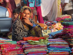 Saree seller in Jodphur
