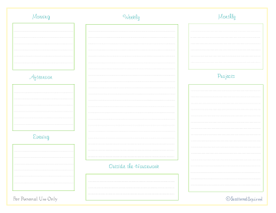 free printable daily weekly monthly home management binder