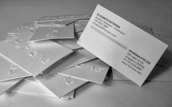 Embossed Business Cards