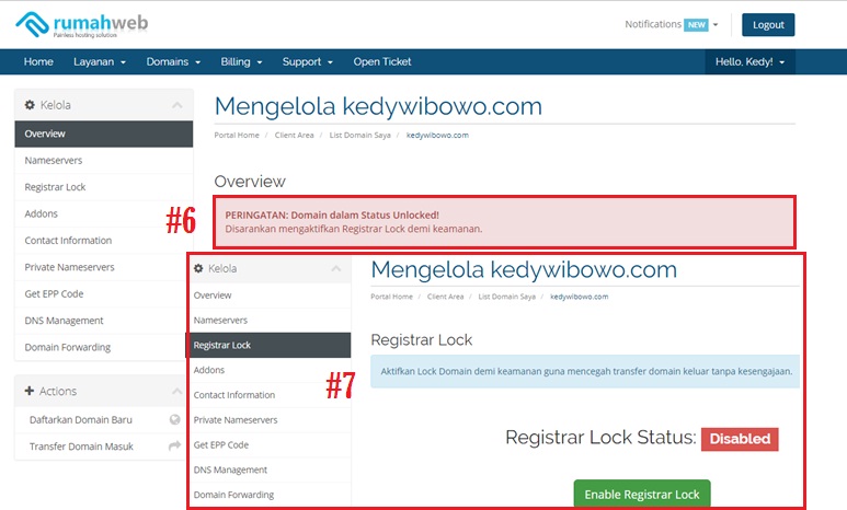 Cara Forwarding Domain Rumahweb Ke Website Lain Step 5 Rumahweb Journal News Article And Tutorial Of Web Dev