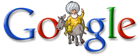 Nasrettin Hoca Festivalinde Google Logosu
