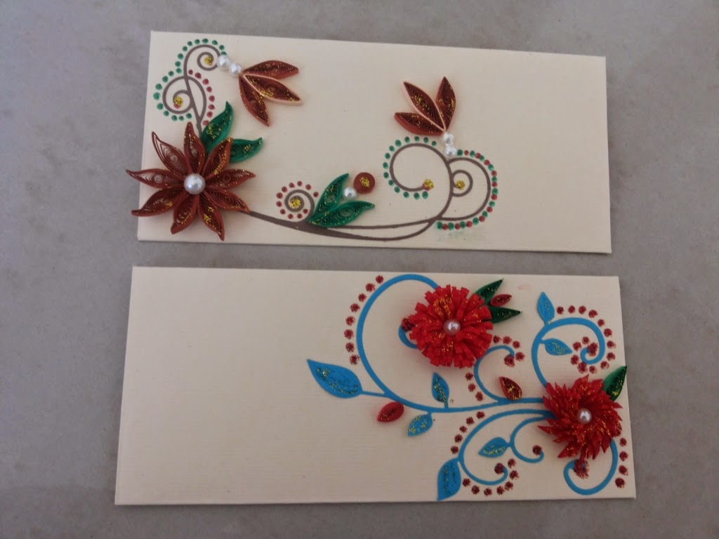 Ruchi's Crafeteria Money Envelopes with Quilling! )