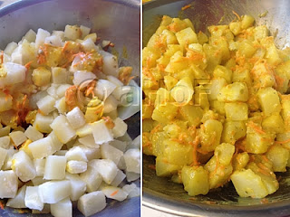 potatoes, cooked potatoes, vinaigrette, potato salad, side dish