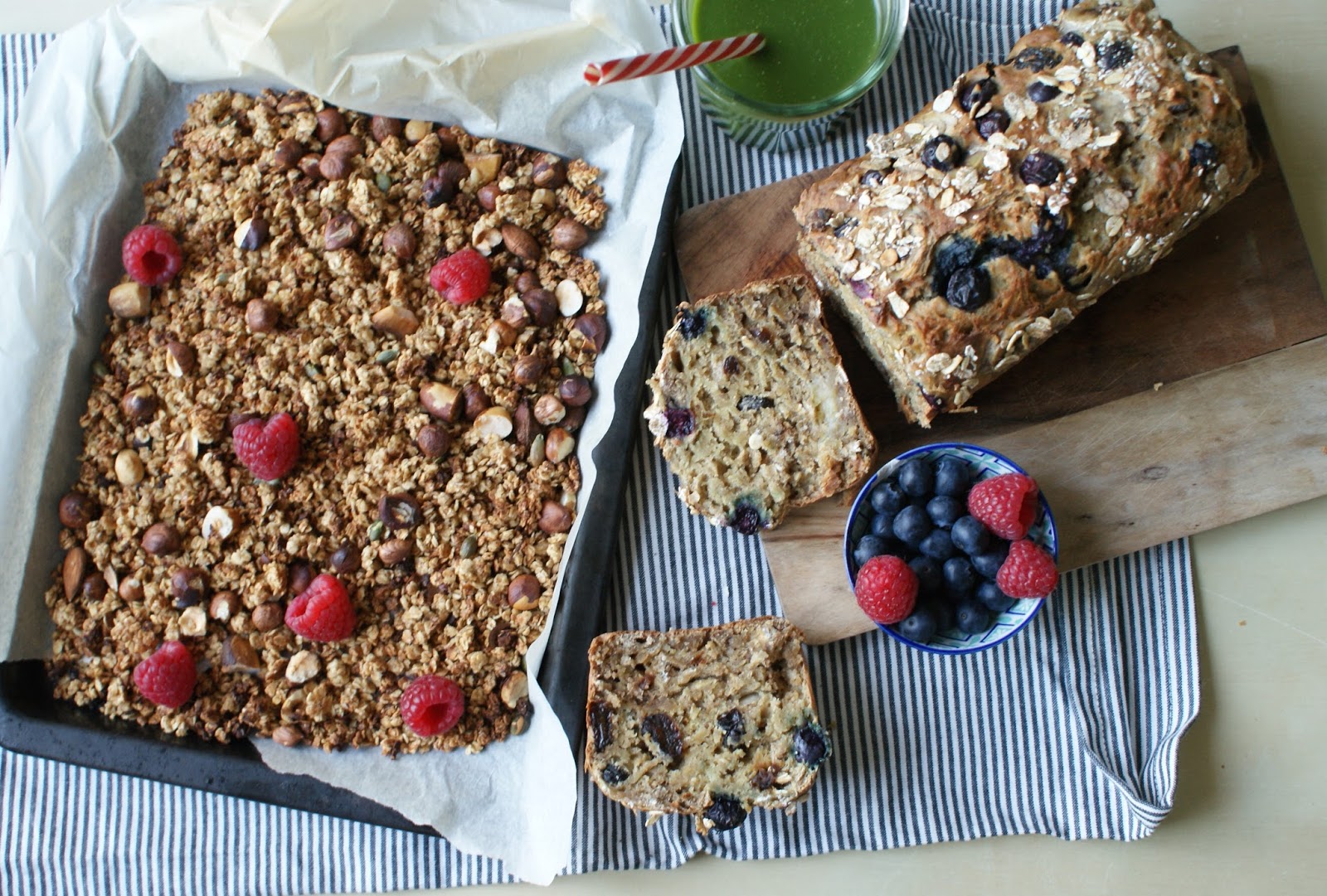 Mathilde Running Recette // Banana Bread Myrtilles Muesli