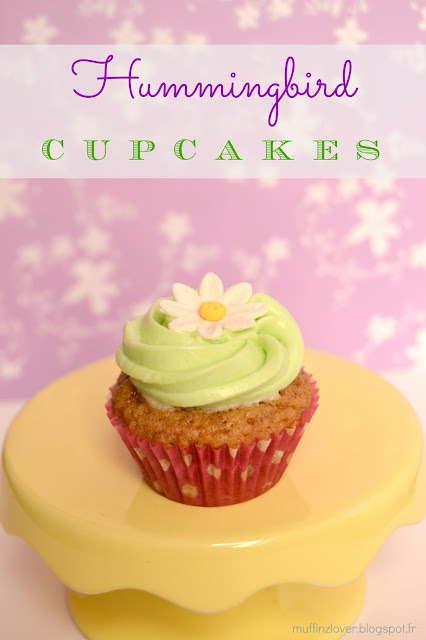 recette hummingbird cupcakes (ananas-banane) - muffinzlover.blogspot.fr
