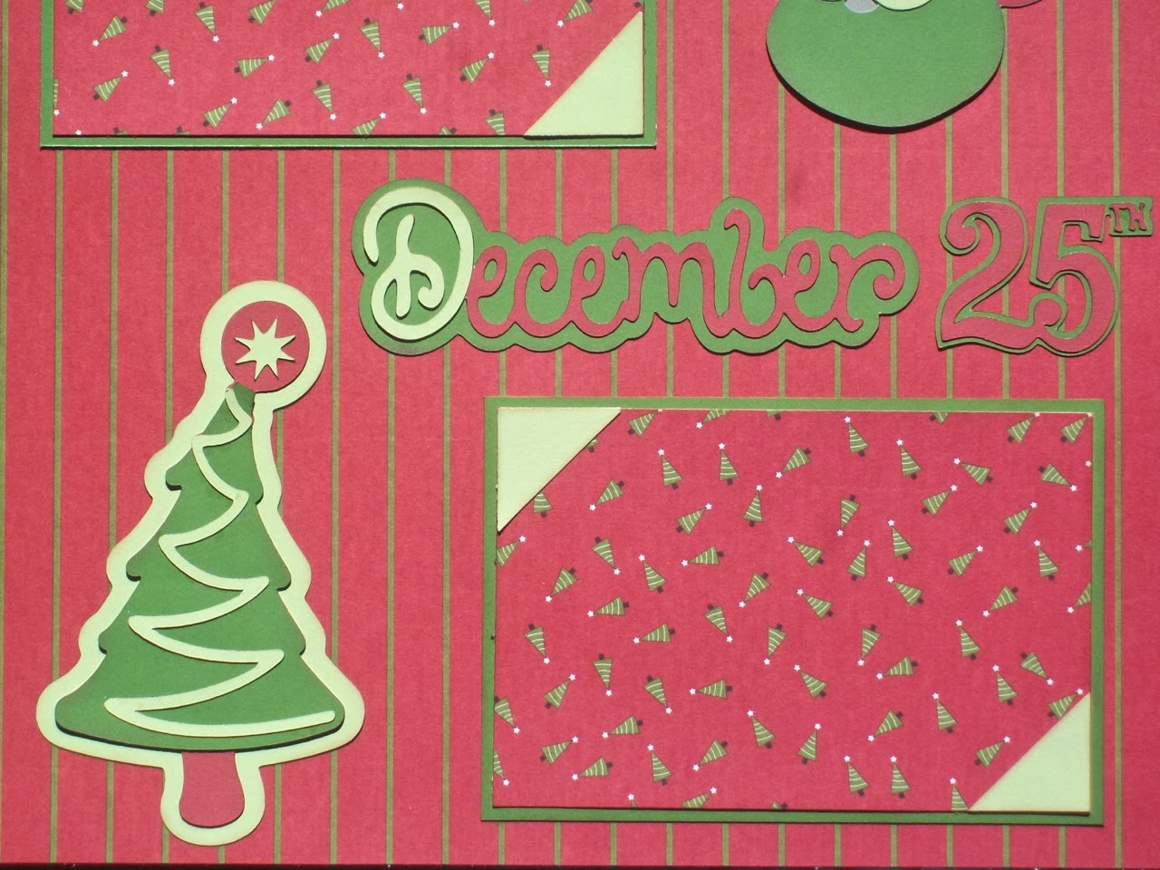 Cricut Crazy Scrapper December 25th layout (for Exploring Cricut)