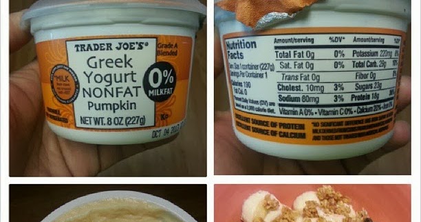 Shannon's Lightening the Load: Trader Joe’s Pumpkin Nonfat Greek Yogurt