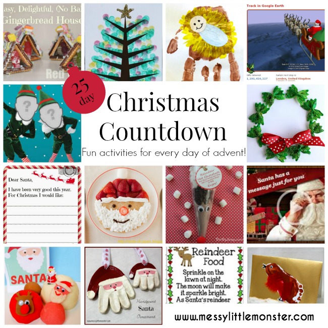 Christmas Activity Countdown Full Of Fun Ideas Kids Will Love Messy Little Monster