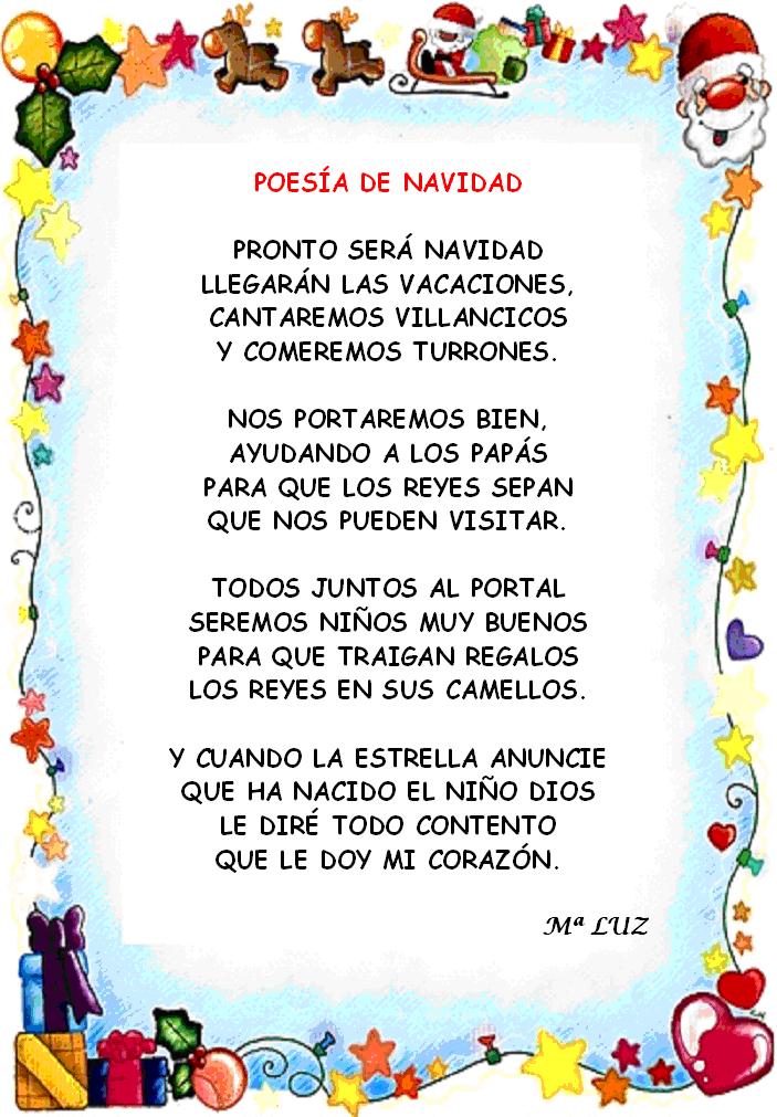 Trabajando en Educación Infantil: 10 poesías de Navidad