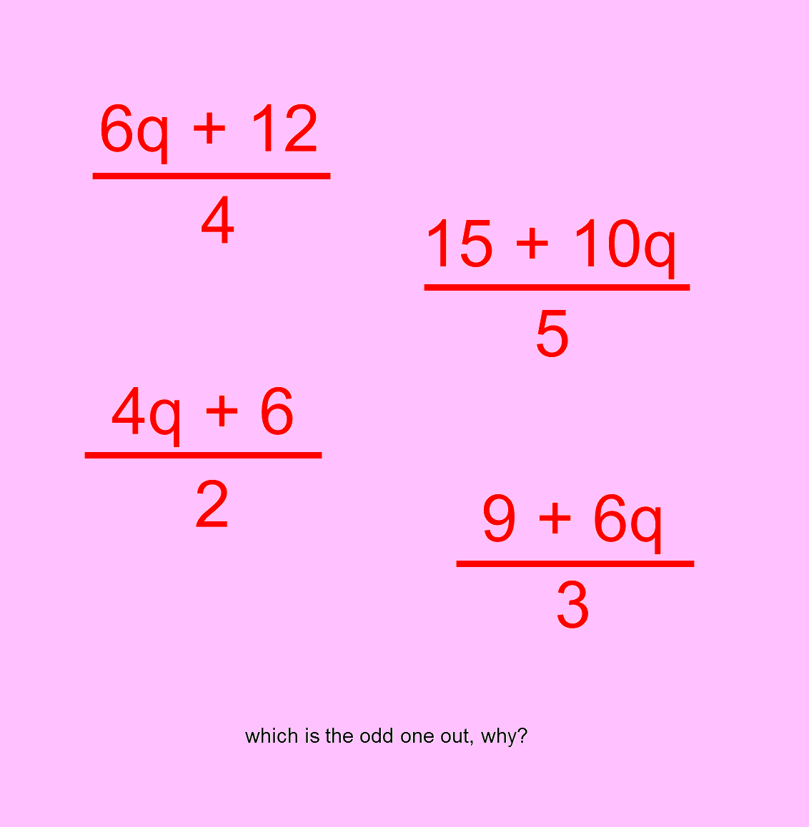 MEDIAN Don Steward mathematics teaching: odd one out