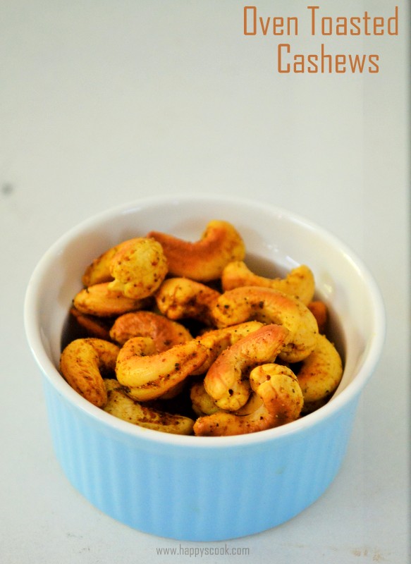 Oven Toasted Cashew Nuts Recipe Spicy Roasted Cashew Nuts Happy's Cook