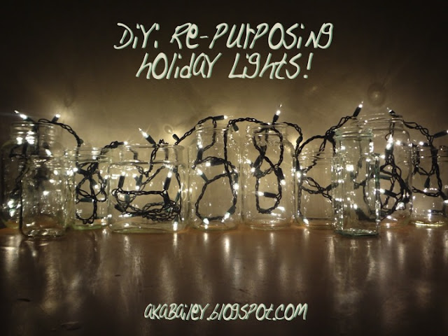 DIY: Re-Purposing Holiday Lights