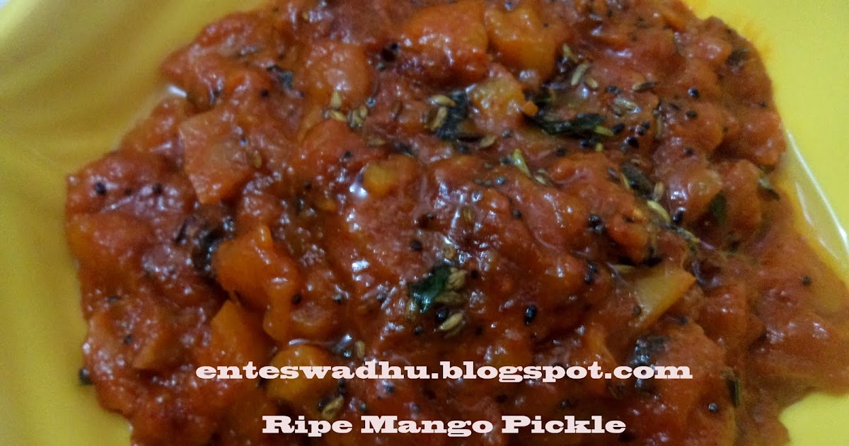 yummy!!!: Spicy Ripe Mango Pickle