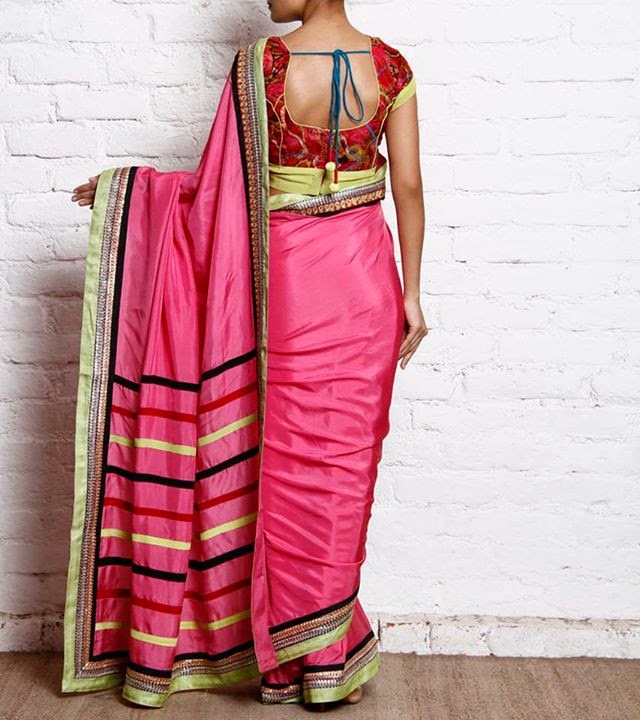 Girly Girl Blouse Neck Designs 2015 Saree