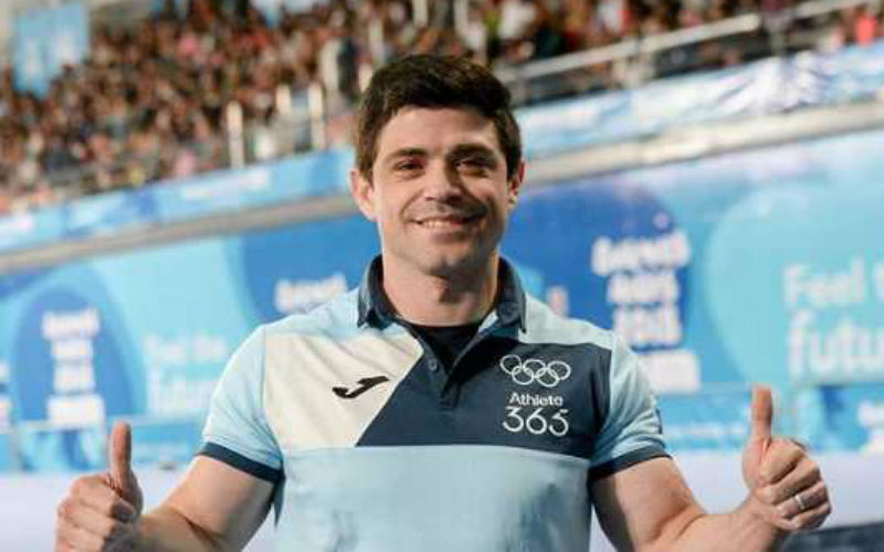 El gimnasta olímpico Federico Molinari