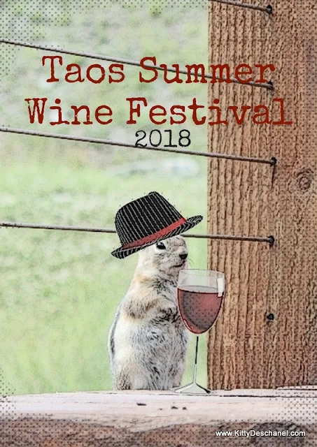 poster for the 2018 taos summer wine festival