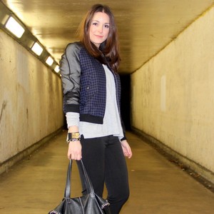 transparent sleeves bomber