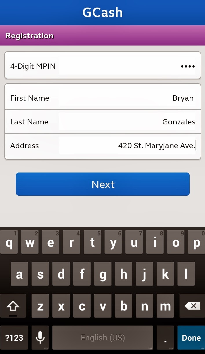 Globe GCash Account Registration using Mobile App and SIM Menu