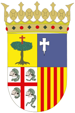 cuatro cabezas de moros, escudo, Aragón cuatro cabezas de moros, escudo, Aragón