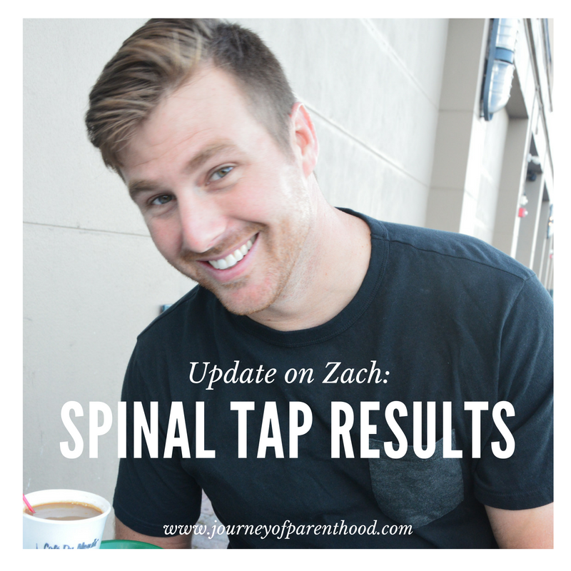 Zach’s Spinal Tap Results