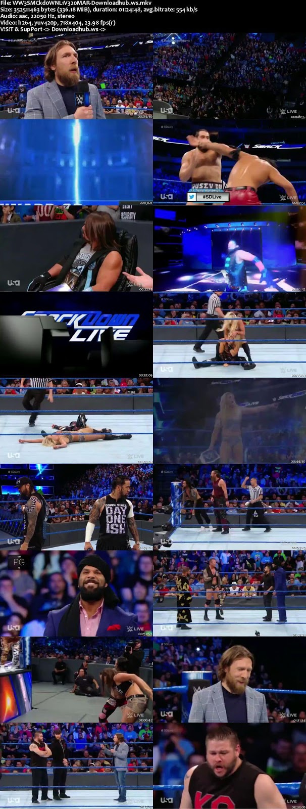WWE Smackdown Live 20 March 2018 480p HDTV Download