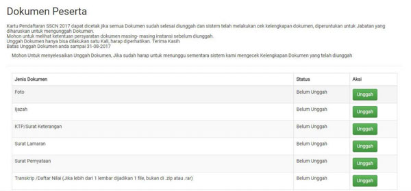 upload dokumen persyaratan cpns 2018 upload dokumen persyaratan cpns 2018