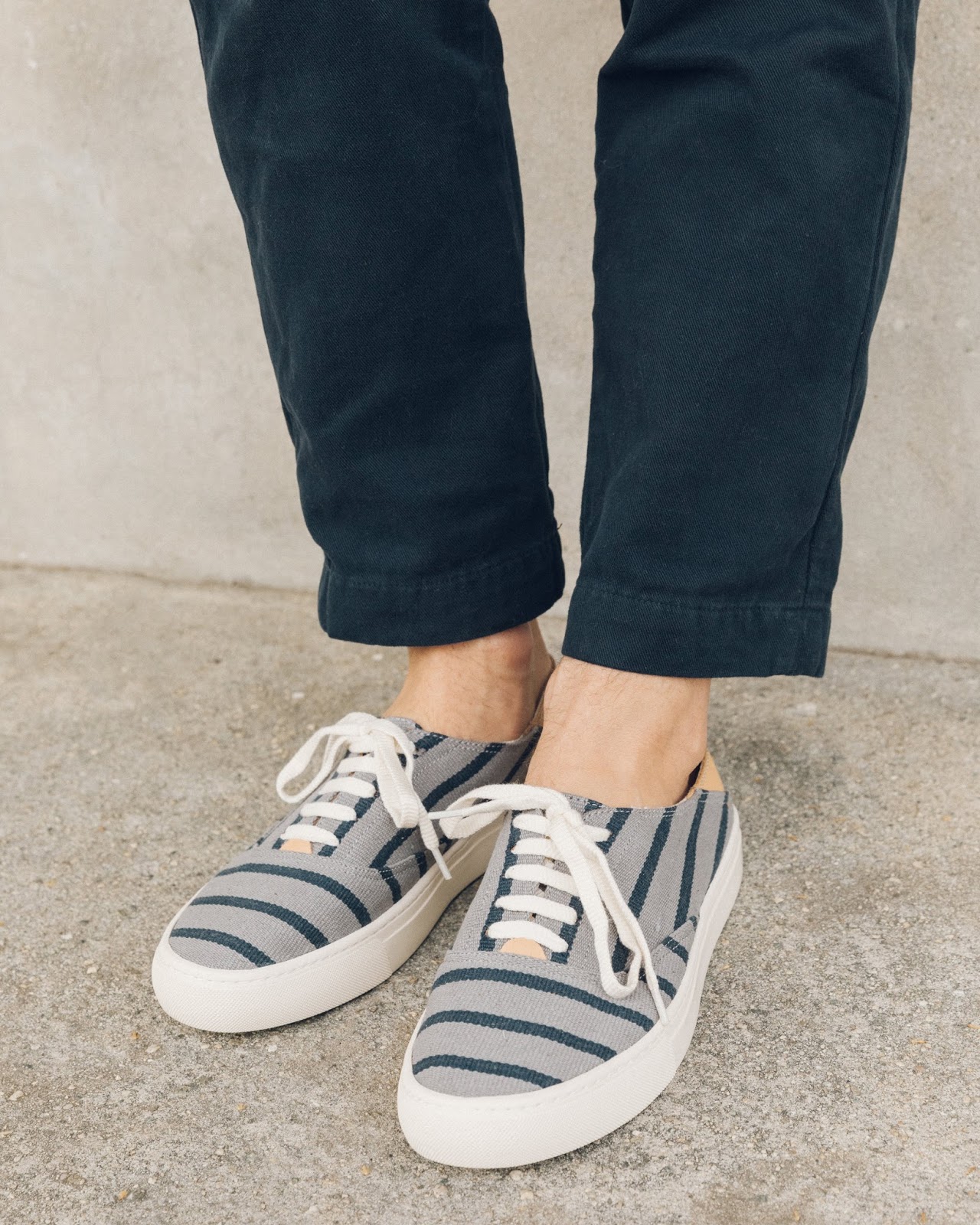 Comfortably Convertible: Soludos Striped Convertible Sneaker | SHOEOGRAPHY