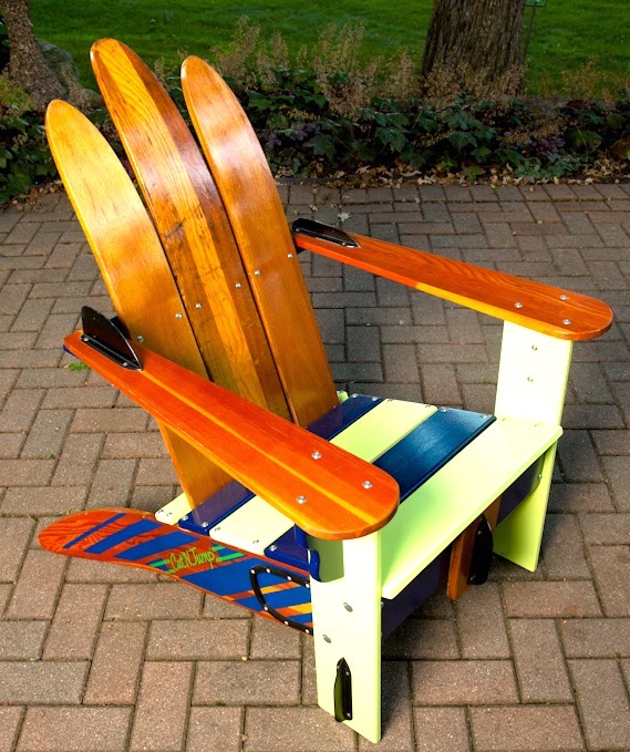 Sportmondo sports portal Couple Recycles Water Skis for Colorful, Fun