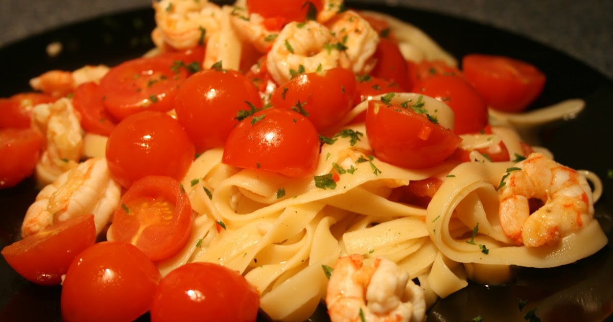 cloudy&amp;#39;s food blog: Linguine mit Tomaten und Chiligarnelen