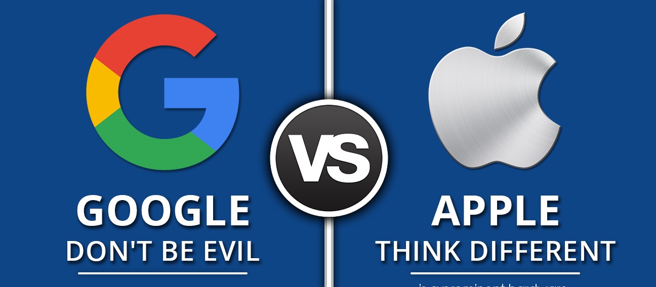 Google vs Apple infographic
