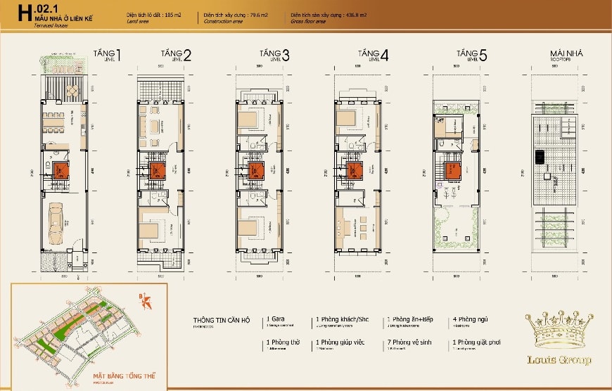 Bản vẽ Thiết kế nhà phố công viên Louis City Bản vẽ Thiết kế nhà phố công viên Louis City