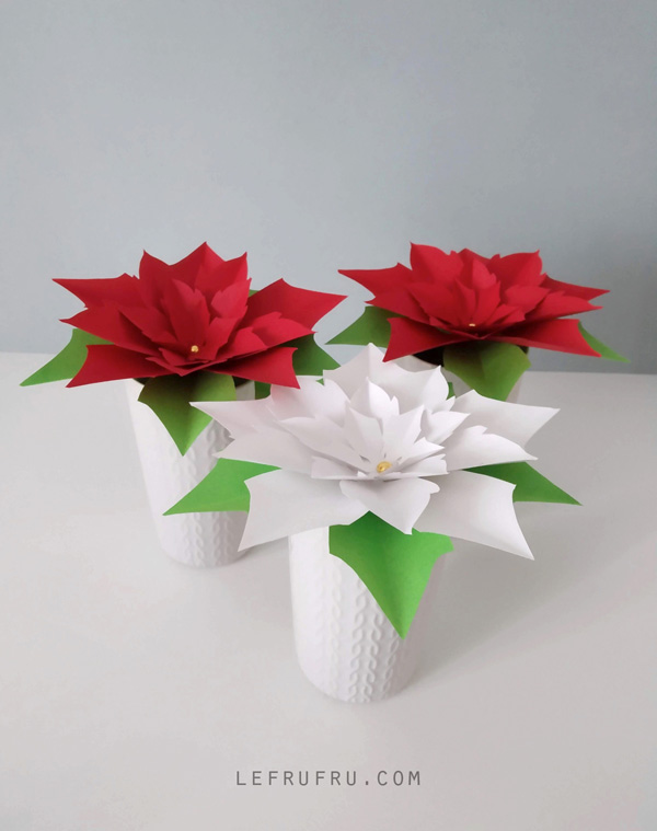 Origami Stella Di Natale Facile.Le Frufru Centrotavola E Segnaposto Con Le Stelle Di Natale