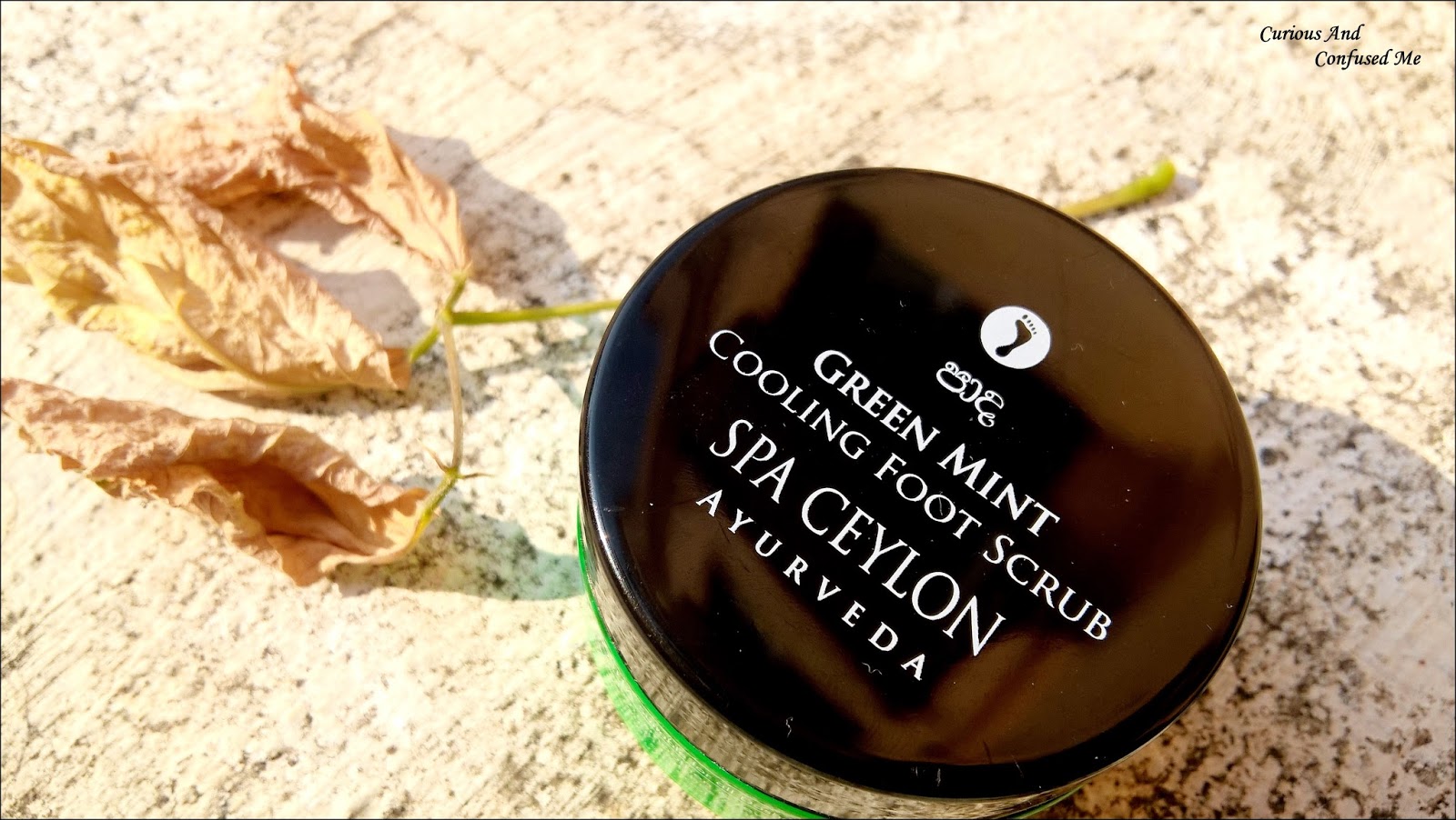 Curious and confused me Spa Ceylon Green mint cooling Foot Scrub Review