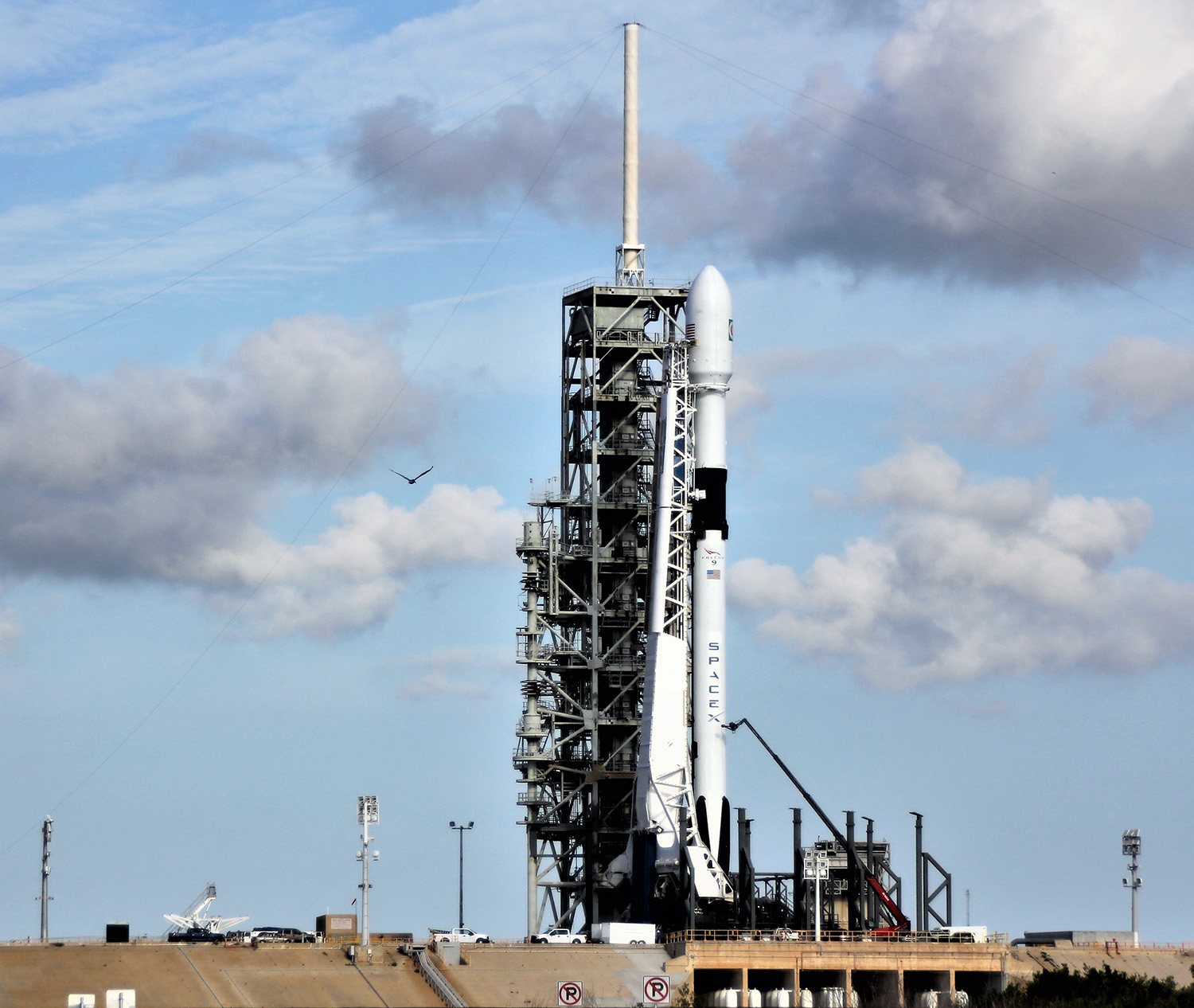 Space UpClose 1st Upgraded SpaceX Block 5 Falcon 9 Poised for Blastoff