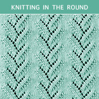 Eyelet Lace 66 -Knitting in the round