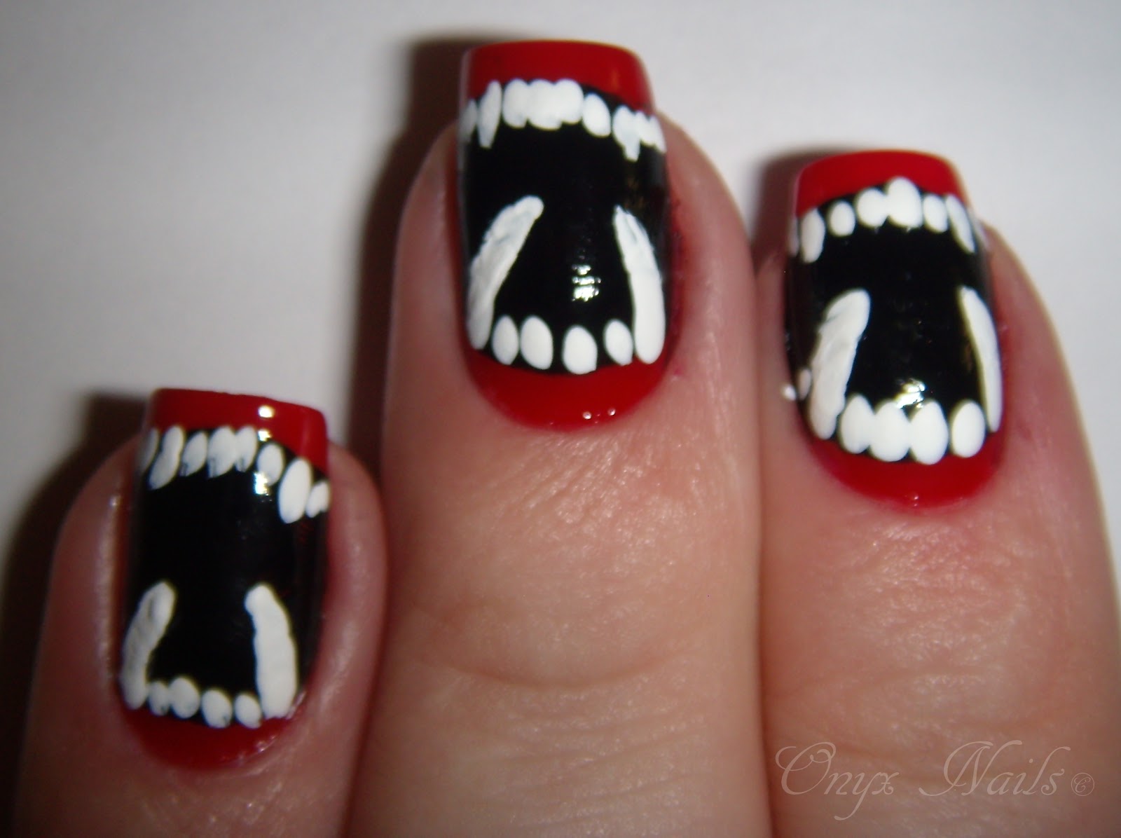Onyx Nails: Halloween Vampire Fang Tutorial